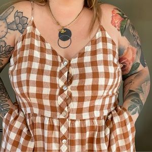 Checkered Print dress